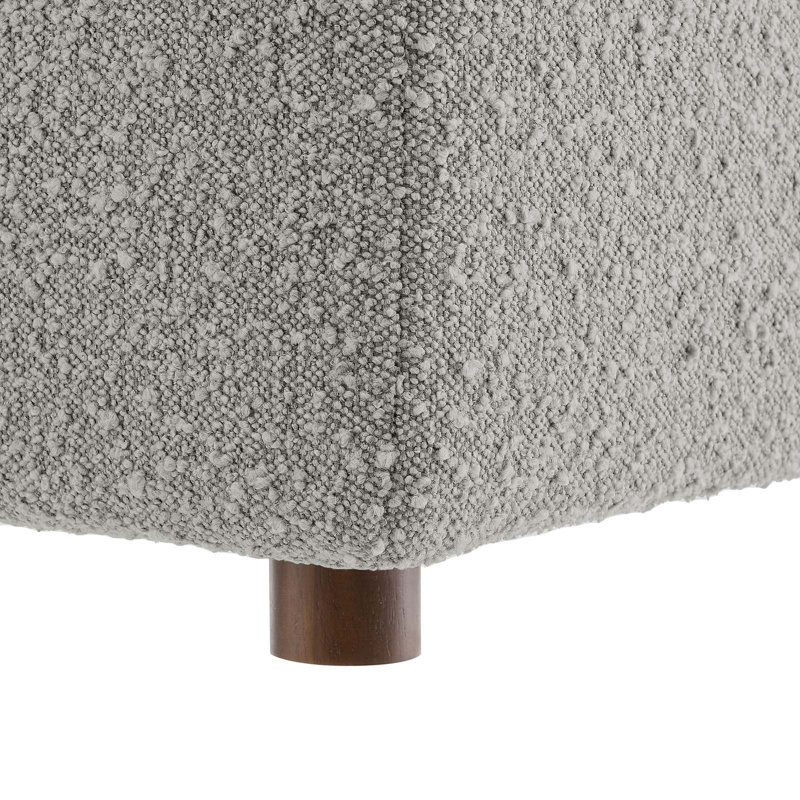 Repose-pieds Modway Commix, 100 % polyester gris clair