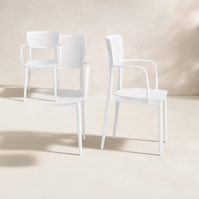 Chaise d'appoint empilable pour patio Farrah