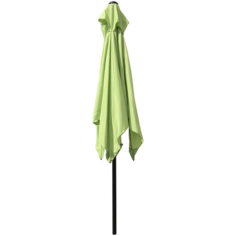 Parasol de marché carré 6,5 pi Tempo, Vert citron
