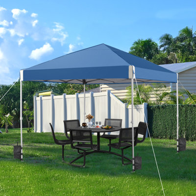 Aoodor Iron Pop-Up Canopy with Wheeled Storage Bag