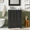 24'' Bathroom Vanity With Ceramic Sink Combo, Freestanding Storage Cabinet  With Silver Handles,  Soft Closing Doors