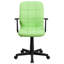 Mid-Back Quilted Vinyl Swivel Task Office Chair-1225113997-1225113996