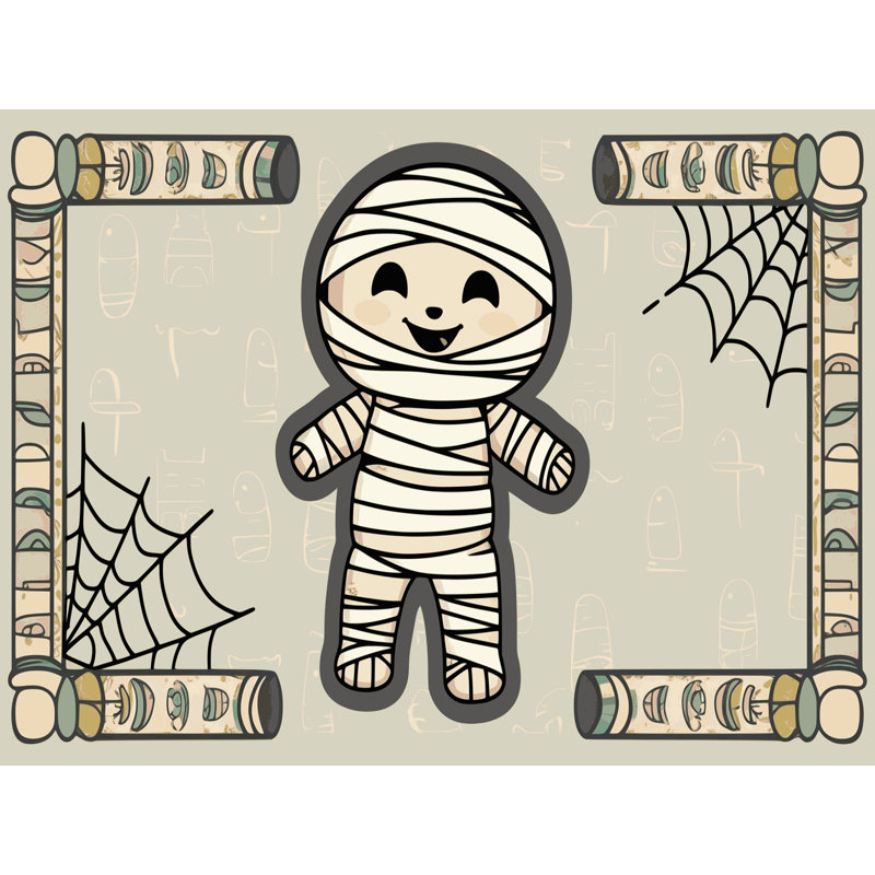 Tapis de vacances d'Halloween The Holiday Aisle®, Rectangulaire 2 pi x 3 pi
