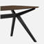Wood Dining Table ,Walnut+Black
