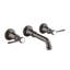 AXOR Montreux Wall Mounted Bathroom Faucet Trim with Lever Handles Faucet Trim Only-90858568