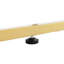 Meuble télé 80 po avec pieds en métal et tablettes réglables, support en or blanc à motif géométrique-414872587