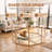 8-Panel Indoor Dog Playpen With Modular Panels And Wood Frame