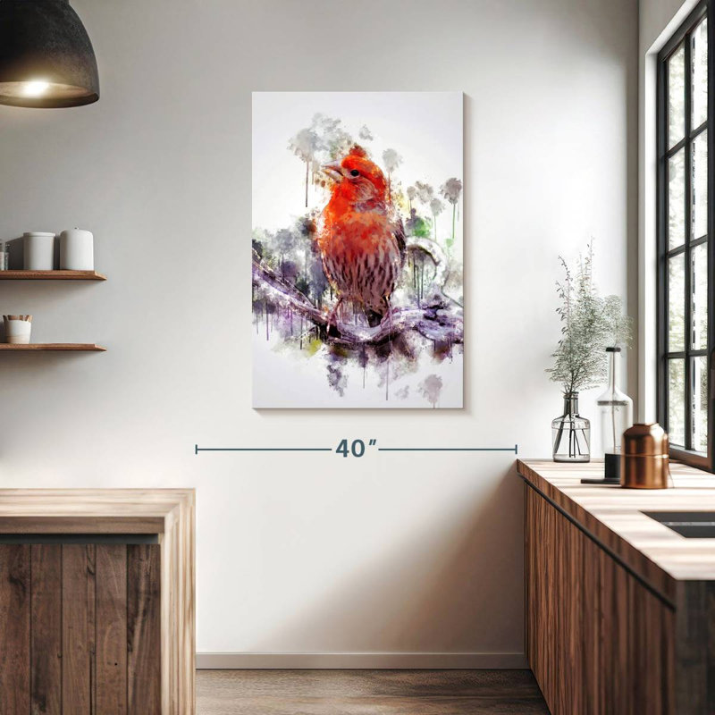 Brampt House Finch, 39" H x 26" W