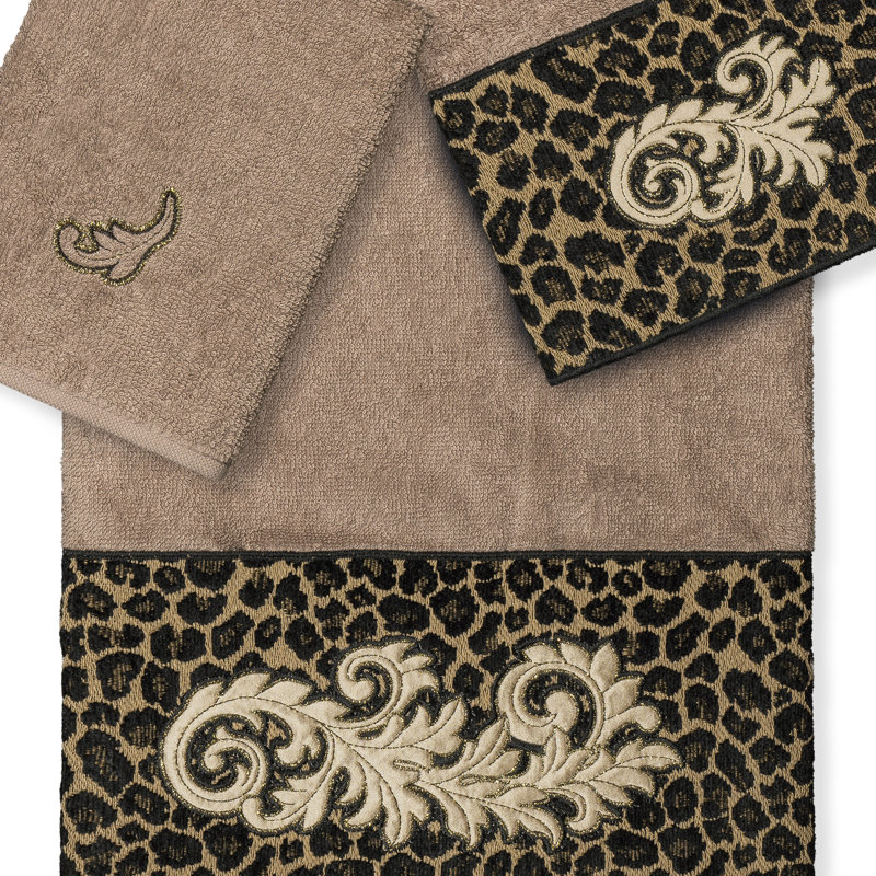  3 Piece Turkish Cotton Towel Set, Latte