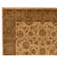 Tapis beige et vert noué à la main de haute qualité