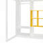 Lit mezzanine en bois avec garde-robe, tablettes et armoire-463413899-463413892