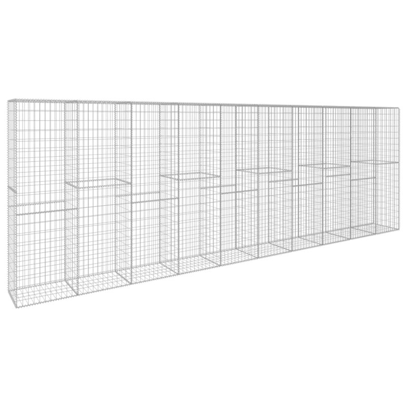 Mur Gabion avec revêtement en acier galvanisé pour l'extérieur