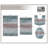 Bathroom Rugs Set of 4, Ultra Soft Microfiber Mats, Absorbent & Quick Drying, Non-Slip Rubber Backing, Machine Washable Bathroom Mats, Toilet – 20x32, 24x40, 20x20, 18x18 Turquoise-1542166451