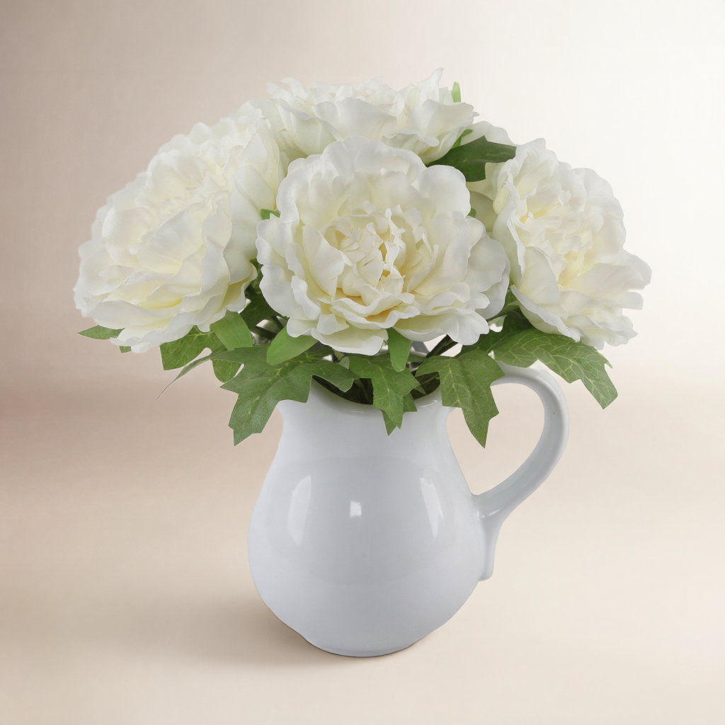 Olveston Peony Floral Arrangement, White