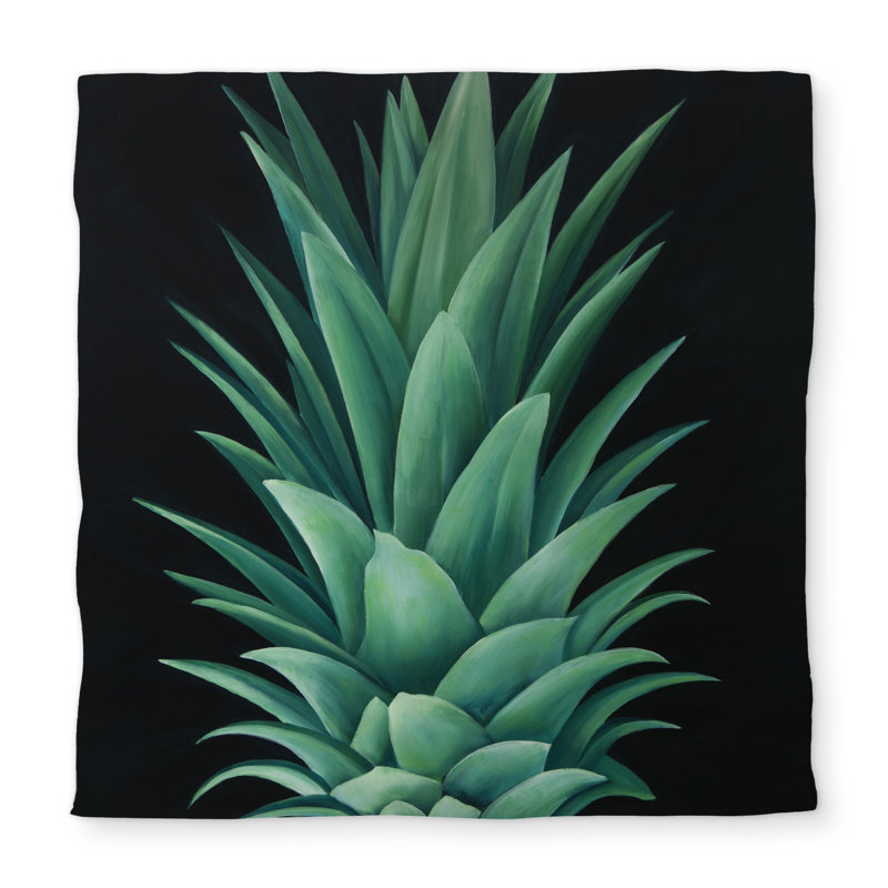 Pineapple Leaves Queen Duvet Cover - Exotic Kitchen Decor