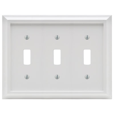 Deerfield 3-Gang Toggle Light Switch Wall Plate