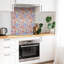 Self Adhesive Vinyl Splashback Wall Tiles Sticker Peel Stick set 9 pieces 30x30 cm Colorful fruits