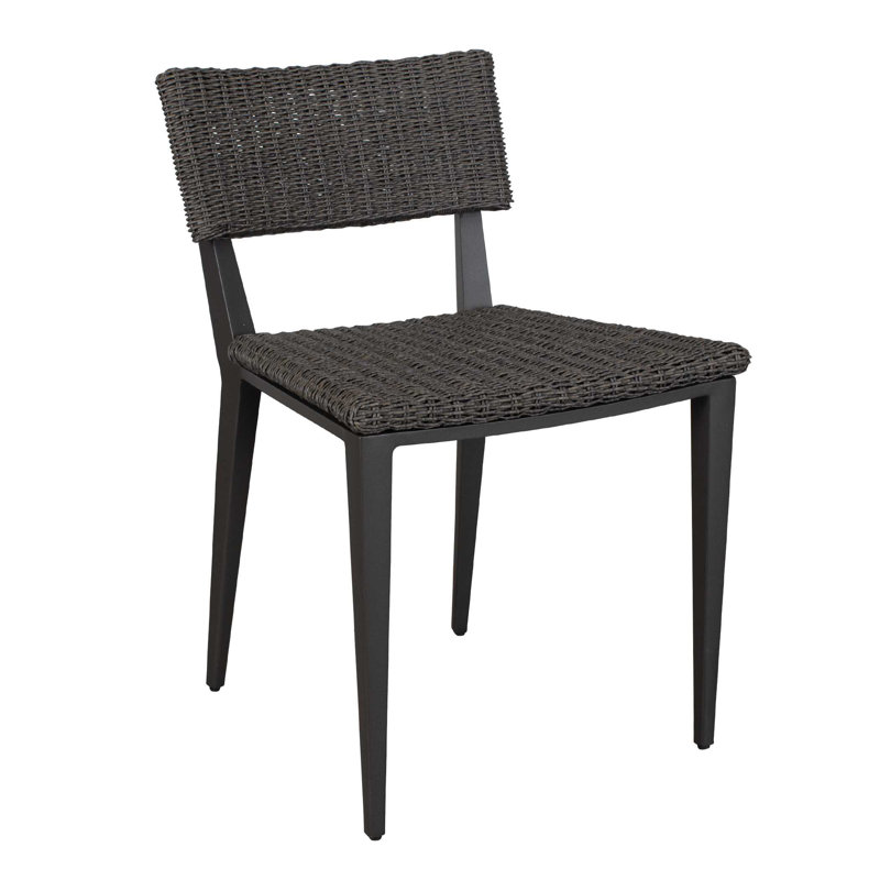 Coleston Outdoor Dining Chair, Black