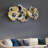 57.09" Modern Flower Leaves Metal Wall Art Decor For Living Room