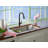 Bellera Pull Down Single Handle Kitchen Faucet with Handle and Supply Lines-10141859