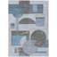 Tapis bleu intérieur / extérieur lavable à la machine Cinead ACN1695-109534352