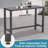 Deasya Rectangular Metal Outdoor Bar Table , in. W in. D-707761536-707761537-707761543