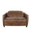  Causeuse en cuir brun 50 po