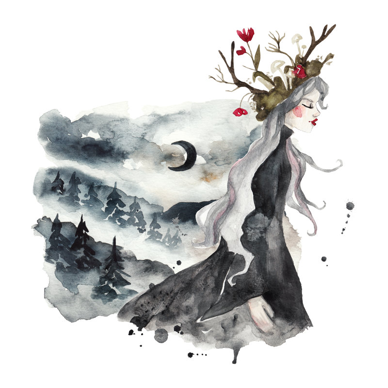 Forest Landscape by Elizaveta Ruzanova - Wrapped Canvas Print, 122cm H x 122cm W x 3.8cm D