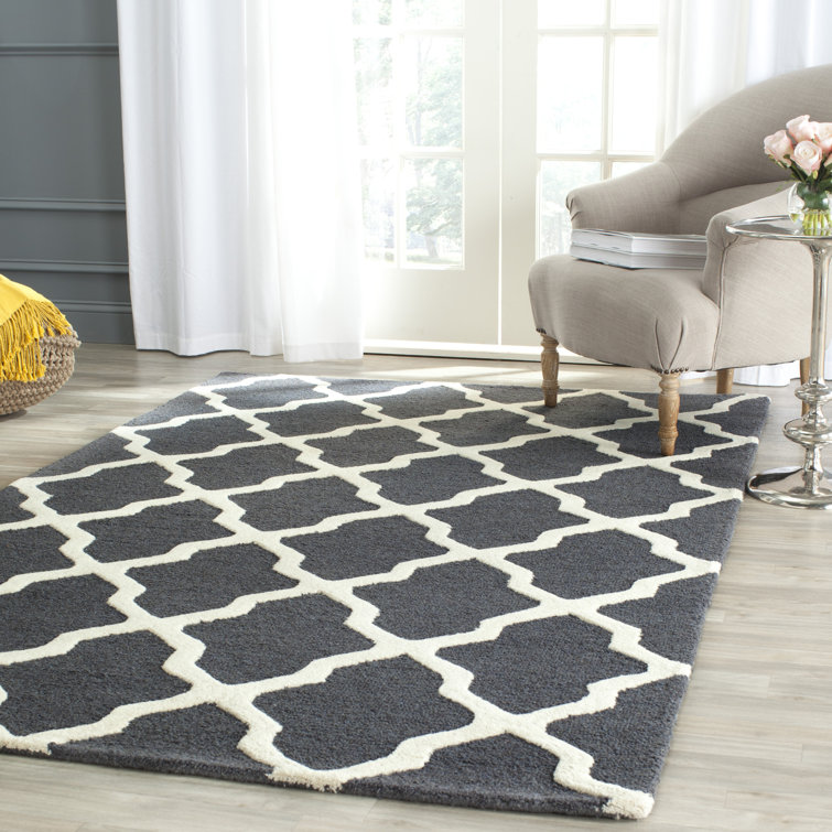 Darbonne Geometric Wool Hand Woven Area Rug