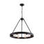 Lustre rustique en métal 6 lumières Fallan
