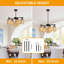 Lustre en rotin Boho avec hauteur réglable, luminaire suspendu de style campagnard pour salle à manger et îlot de cuisine, abat-jour en osier
