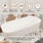 Gridley 66.93"x 29.53" Solid Surface Stone Freestanding Soaking Bathtub