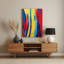 Abstrait couleur champ 60, art mural en métal brun-1964150129