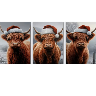 3 Piece Wrapped Canvas Print