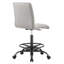 Chaise de dessinateur en cuir végétalien sans accoudoirs Prim Orange-1137019823-1137019822