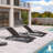 2-Piece Patio Wicker Chaise Lounge Set with Heat-Proof Arms and Braided Rattan-2087913611