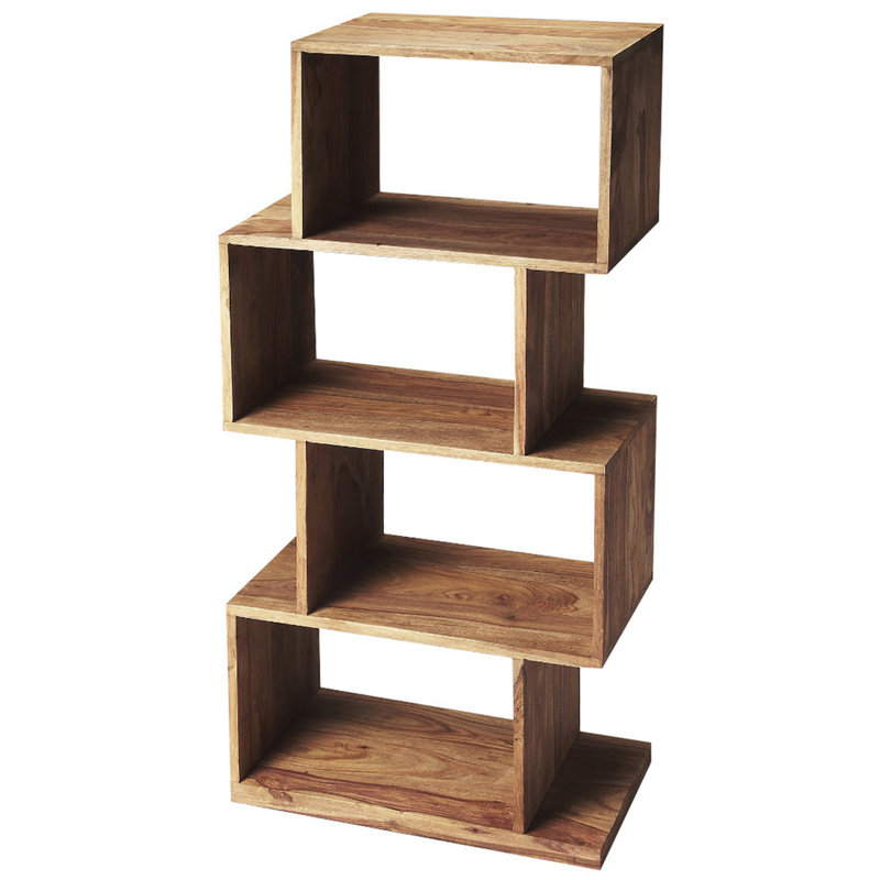 Stockholm 4 Shelf 21.5"W Etagere Bookshelf, Brown