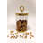 Medium Canister With Marble Lid And Clear Ball Knob - 7.1"H