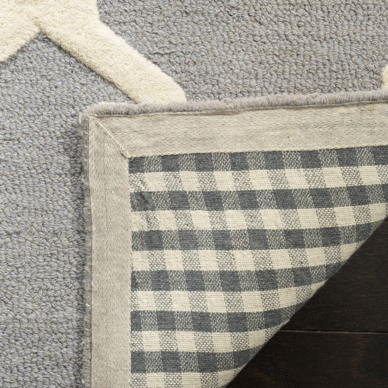 Darbonne Geometric Wool Hand Woven Area Rug, Rectangle 91 x 152cm