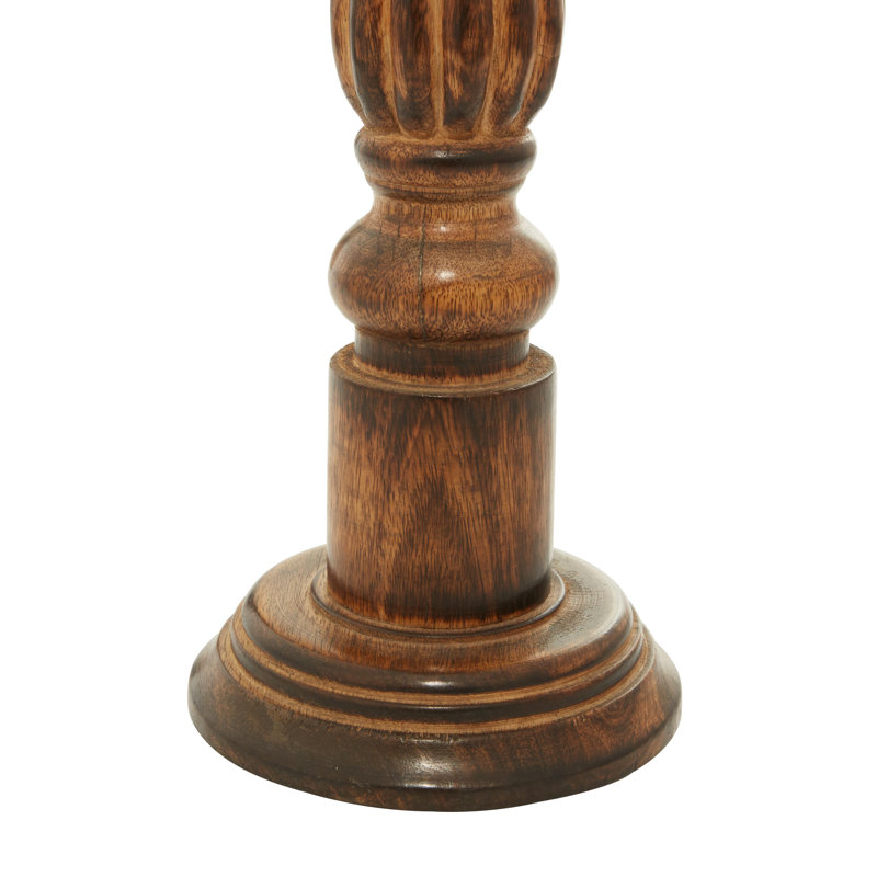 24'' H Solid Wood Tabletop Candlestick