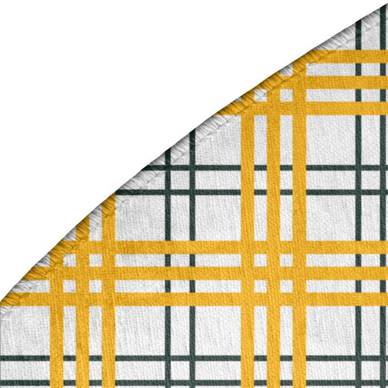 Plaid Indoor Rug, Round 5'