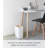 Rin Yamazaki Home Slim Rectangular Trash Can For Kitchen Bathroom Bedroom, Steel + Wood, 2.5 gallons-2085191292