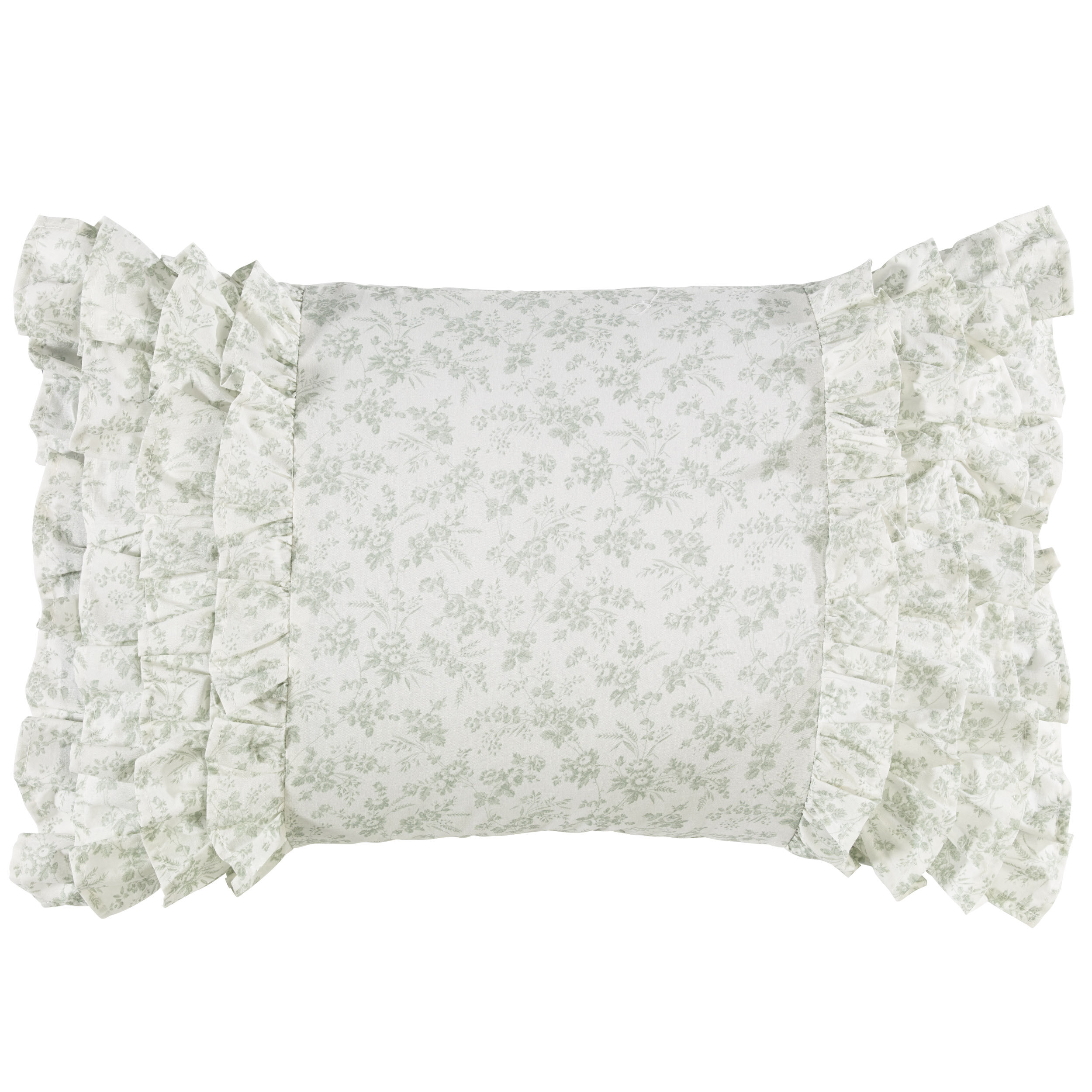 Laura Ashley Harper Off White Embroidered Floral 18x18 Decorative Pillow  with Removable Insert & Reviews