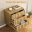Commode 3 tiroirs avec panneau cannelé-448941734