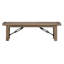 Banc en bois massif Kadie-Lei