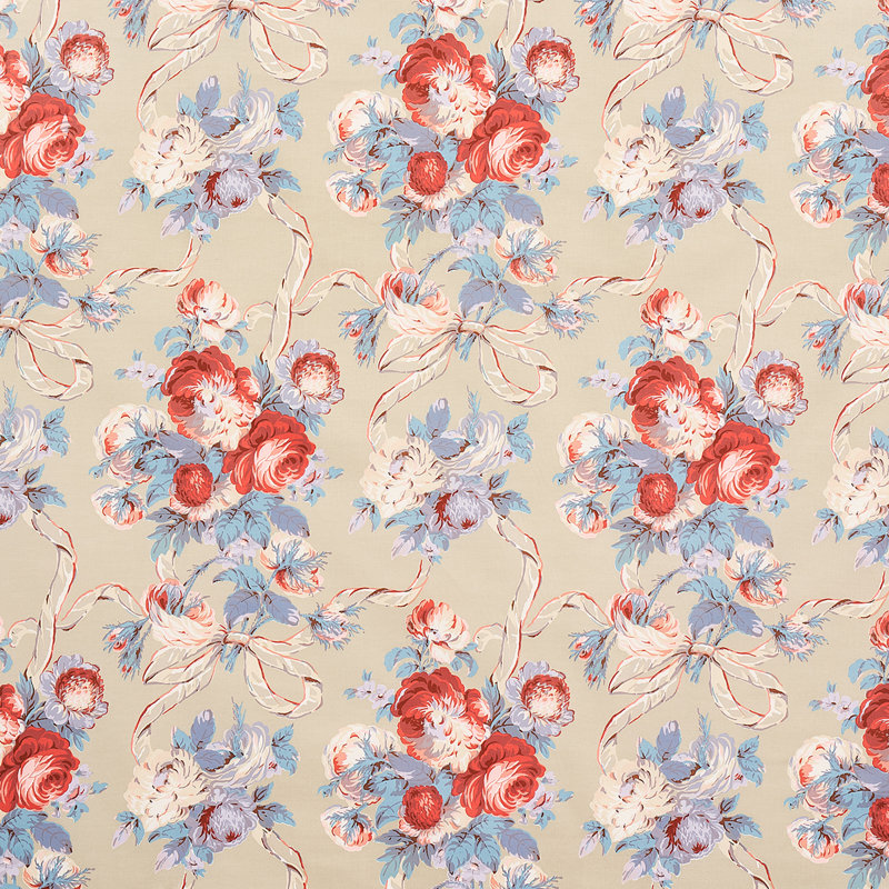 Queenies Floral Chintz Fabric, Chelsea Garden