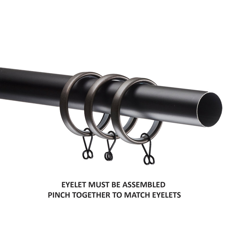Laudalino 1.62'' Curtain Rings, Oil Rubbed Bronze