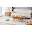 Table basse Cozy ovale à double tiroir 43,3 po x 23,6 po.