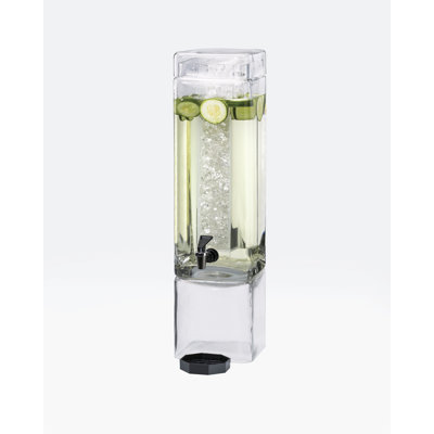 3 Gallon Square Beverage Dispenser with Ice Chamber