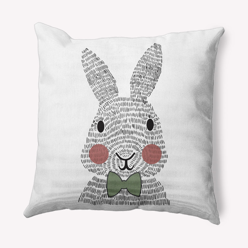 Housse et insert pour coussin décoratif carré, 26 po x 26 po, Laurier vert